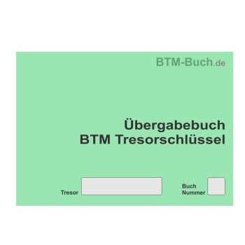 Übergabebuch BTM Tresorschlüssel